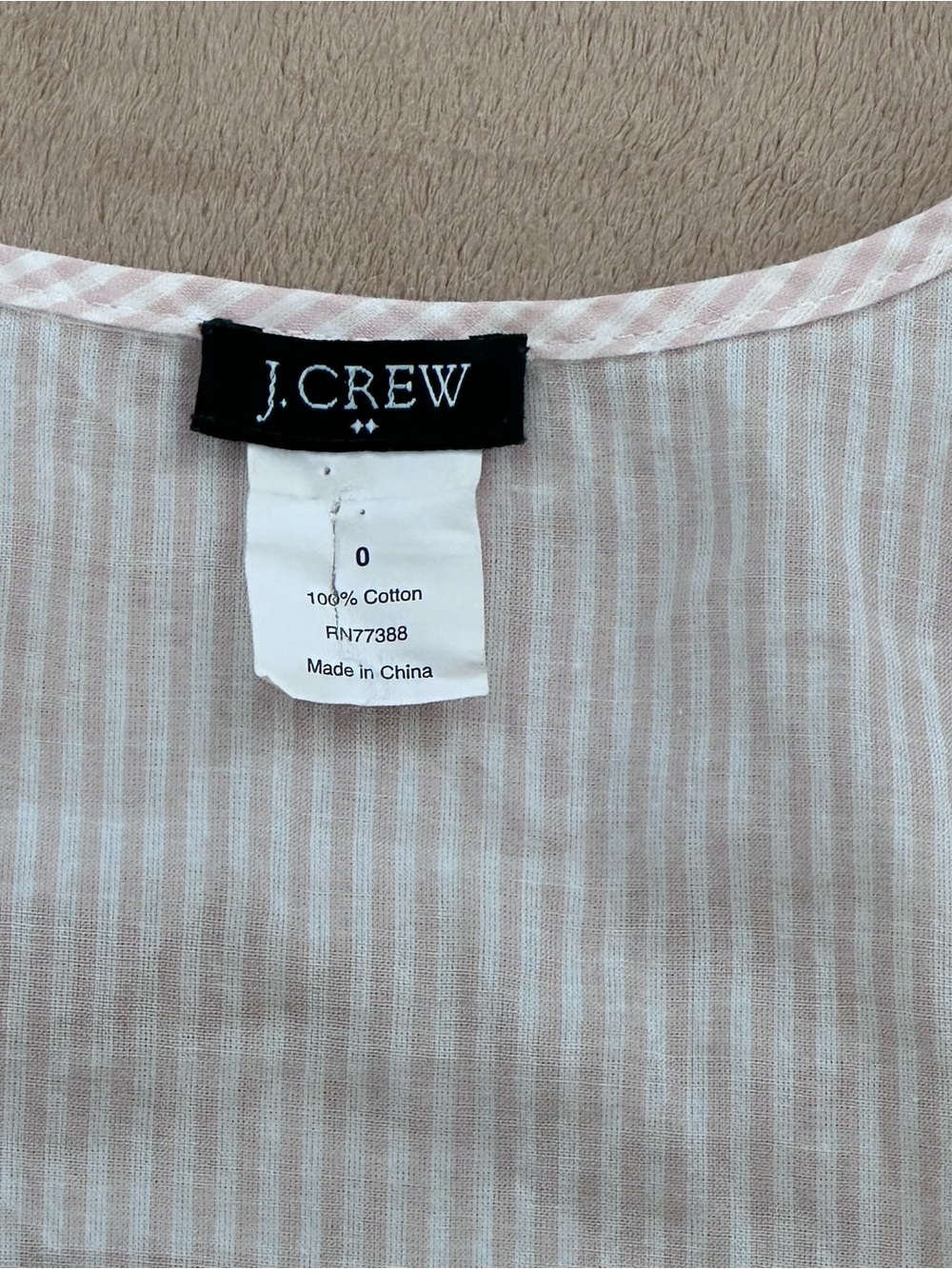 J. Crew Sleeveless Women’s size zero top - Picture 6 of 8